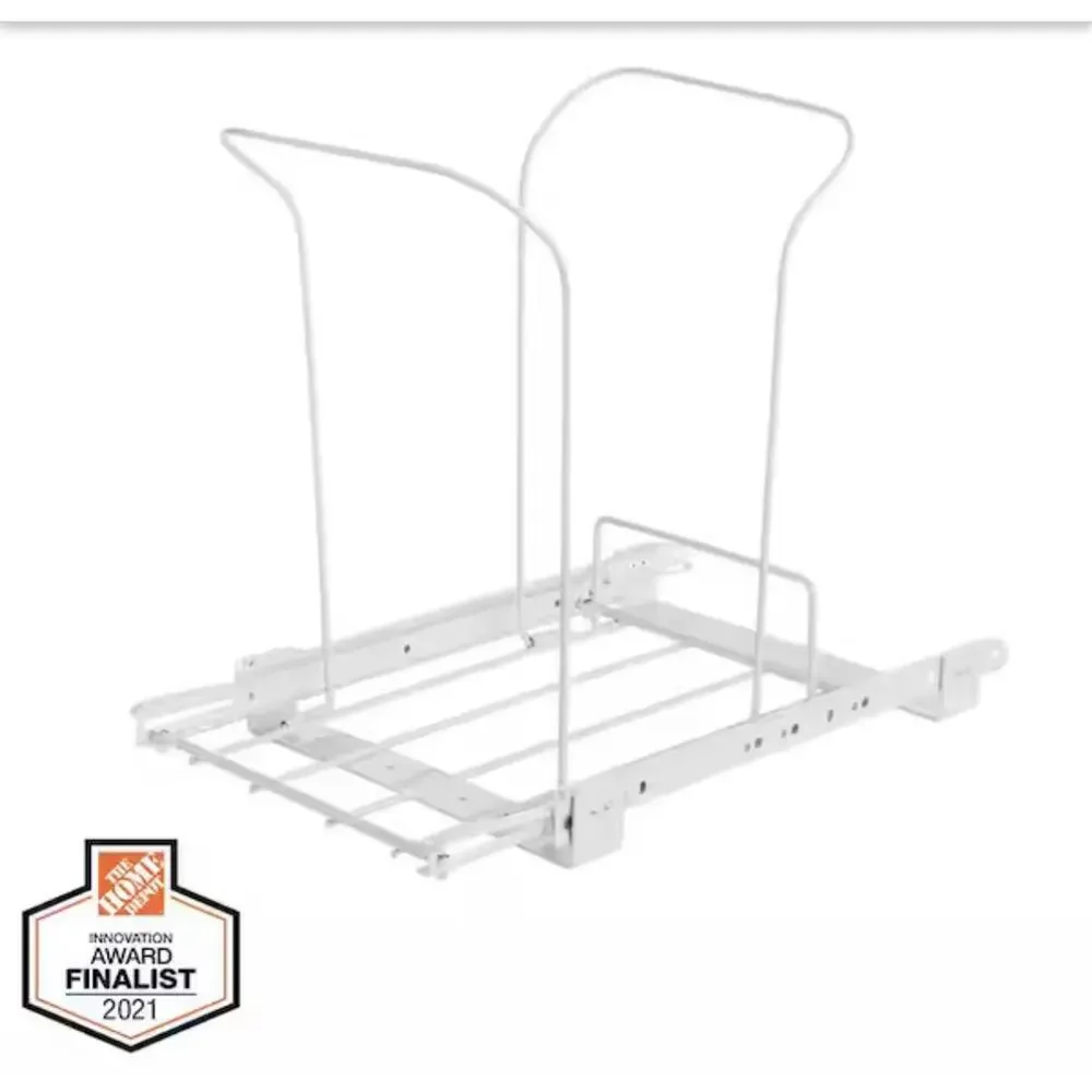 Everbilt Pull-Out Under Cabinet Trash Can Holder 6 Gal Wire Rack New - Picture 2 of 5